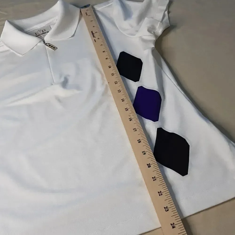 EP Pro Tour Tech White with Black and Purple Diamond Design Shirt